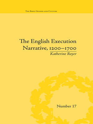 cover image of The English Execution Narrative, 1200–1700